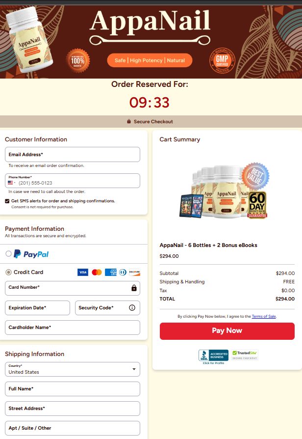 AppaNail  - Secure checkout